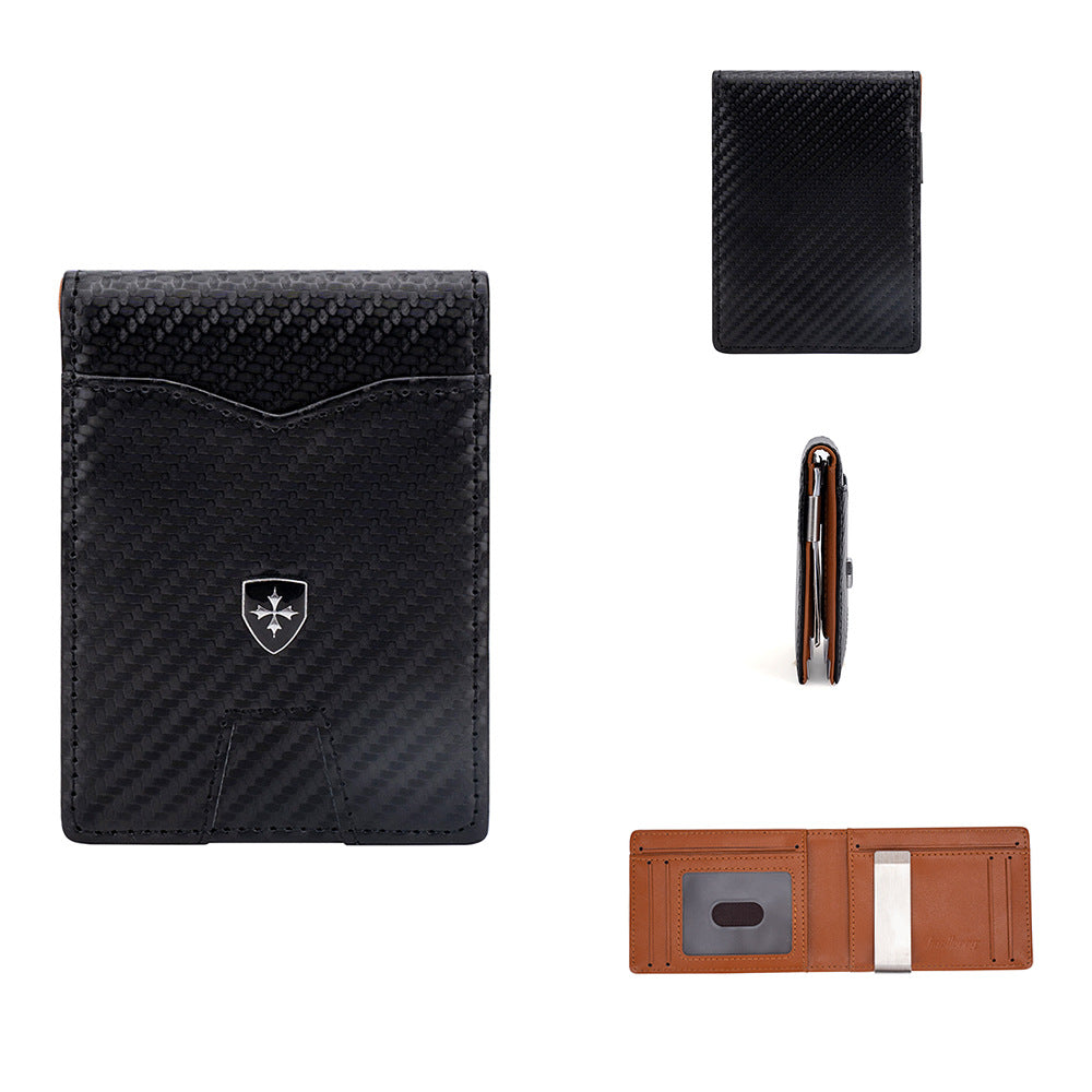 Men's Business Two-fold Usd Clip Handmade Men's Wallets