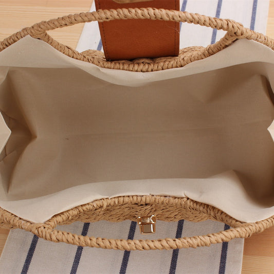 Women's Advanced Texture Popular Design Straw Trendy Bags
