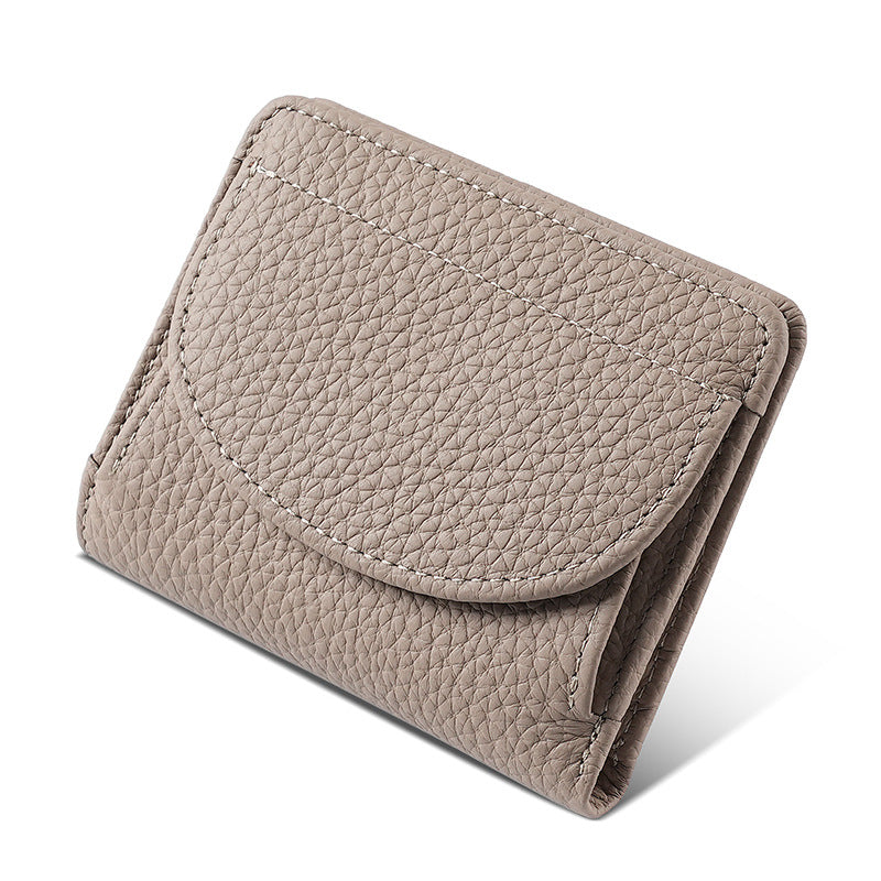 Women's Leather Swiping Safety Fashion Cover Change Ladies Wallets