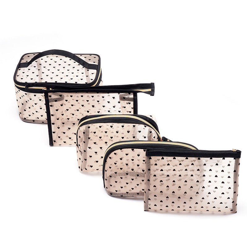 Waterproof Buggy Love Flocking Mesh Transparent Lock