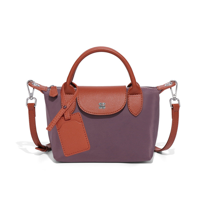 Women's French Style Mini Fashion Simple Dumpling Nylon Waterproof Lightweight Phone Bags