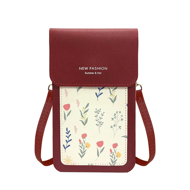 Stylish Touch Screen Thin Printed Mini Bags