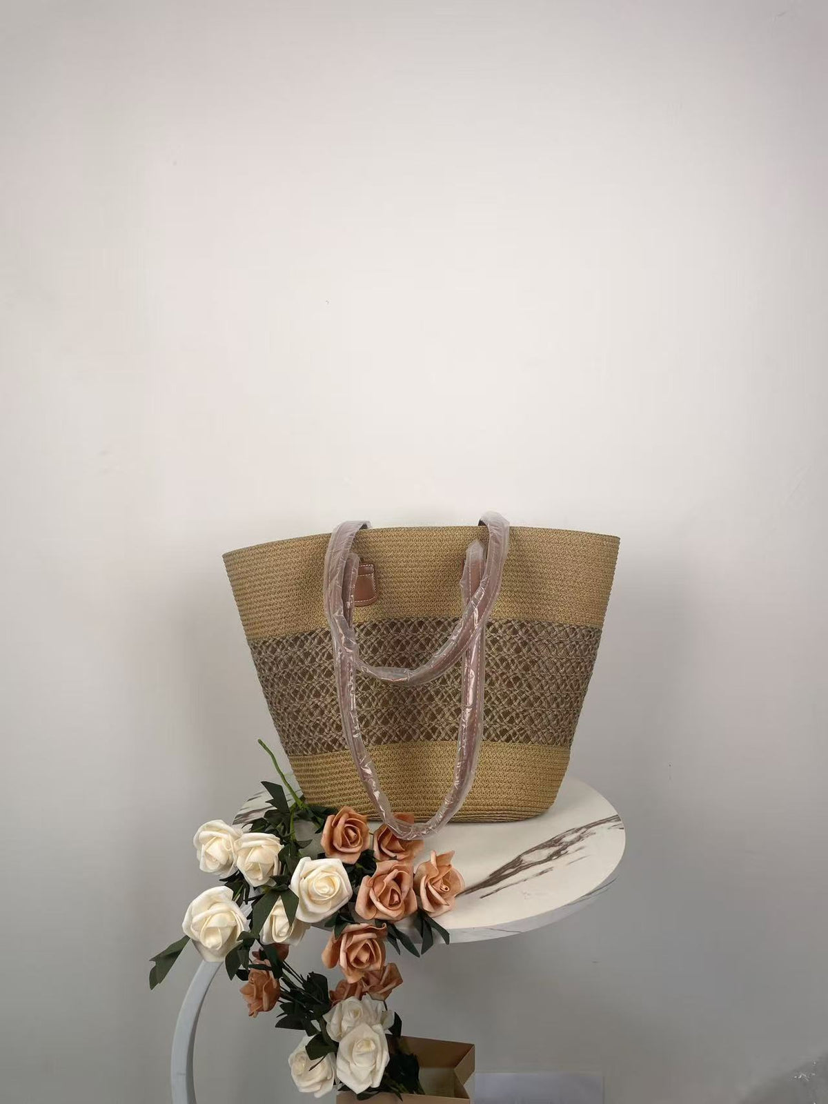 Straw Large Capacity Woven Female Seaside Vacation Women's Shoulder Bag