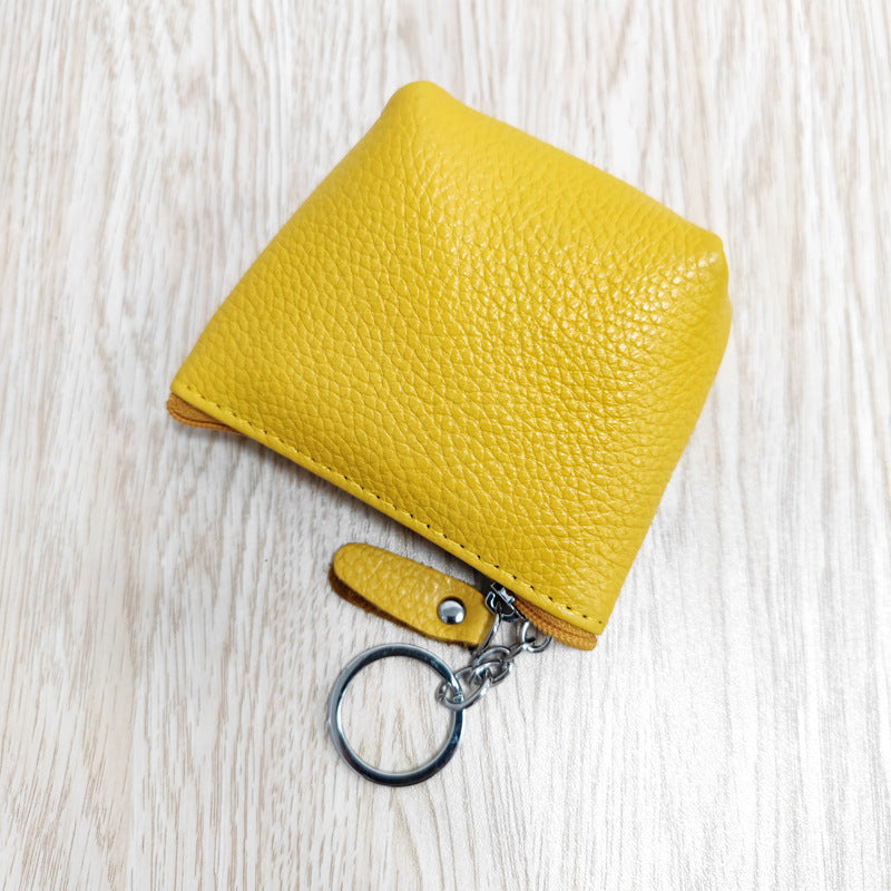 First Layer Cowhide Creative Cow Leather Coin Purses