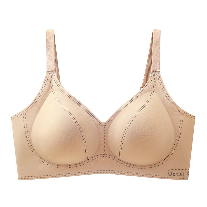 Women's Small Chest Push Up Large Ring Everyday Bras