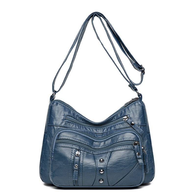 Soft Leather Textured Female Simple Temperamental Mother Women's Shoulder Bag