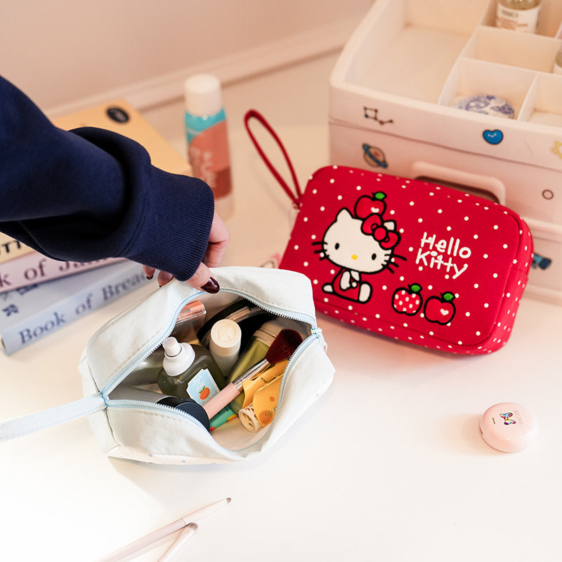 Kitty Good-looking Large Capacity Indie Sweet Cute Makeup Bag