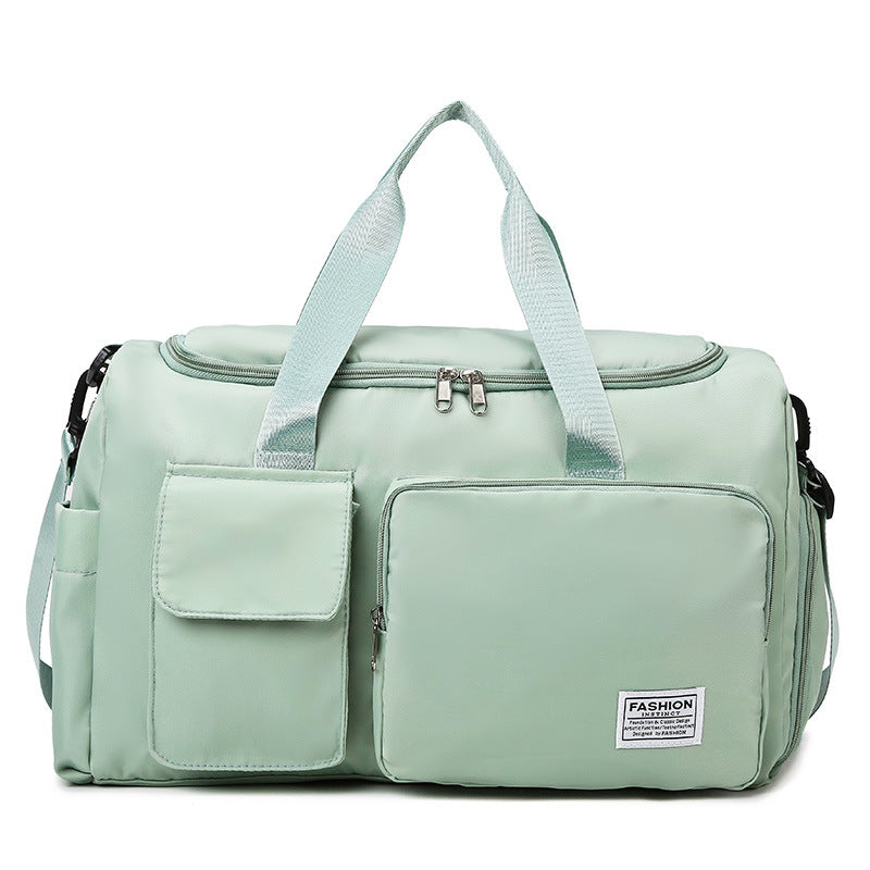 Dry Wet Separation Contrast Color Short Luggage