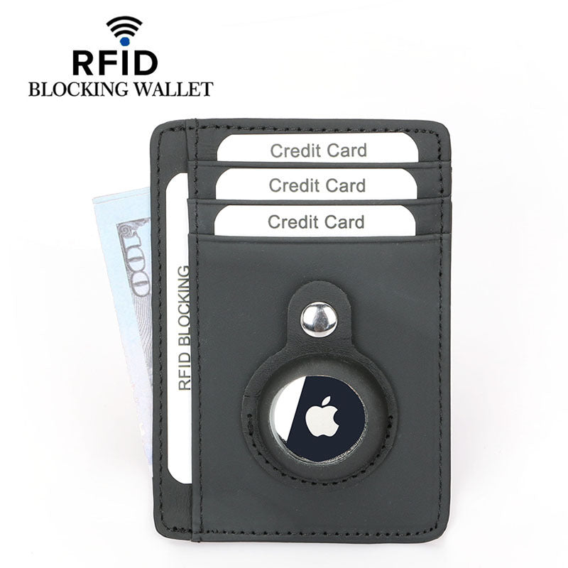 Women's Tracker Male Cowhide Carbon Fiber Pattern Card Holder