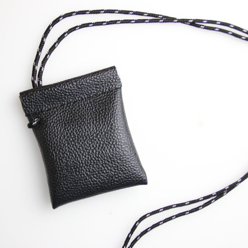 Women's & Men's & Halter Earphone Storage Leather Novelty Coin Purses