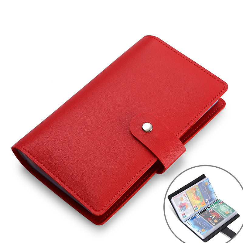 Women's & Men's Large Capacity Swiping Storage Multiple Slots Card Holder