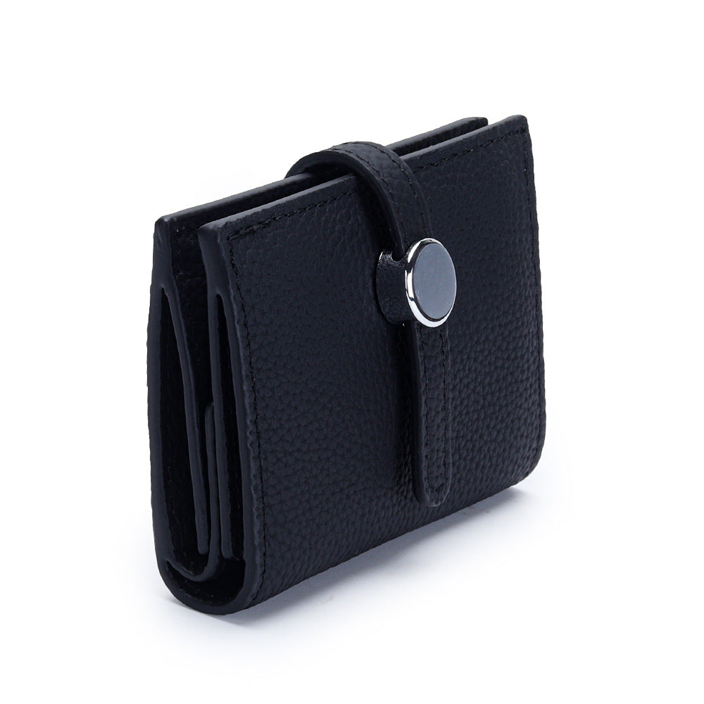Women's Layer Short Cowhide Mini Fashion Genuine Leather Ladies Wallet