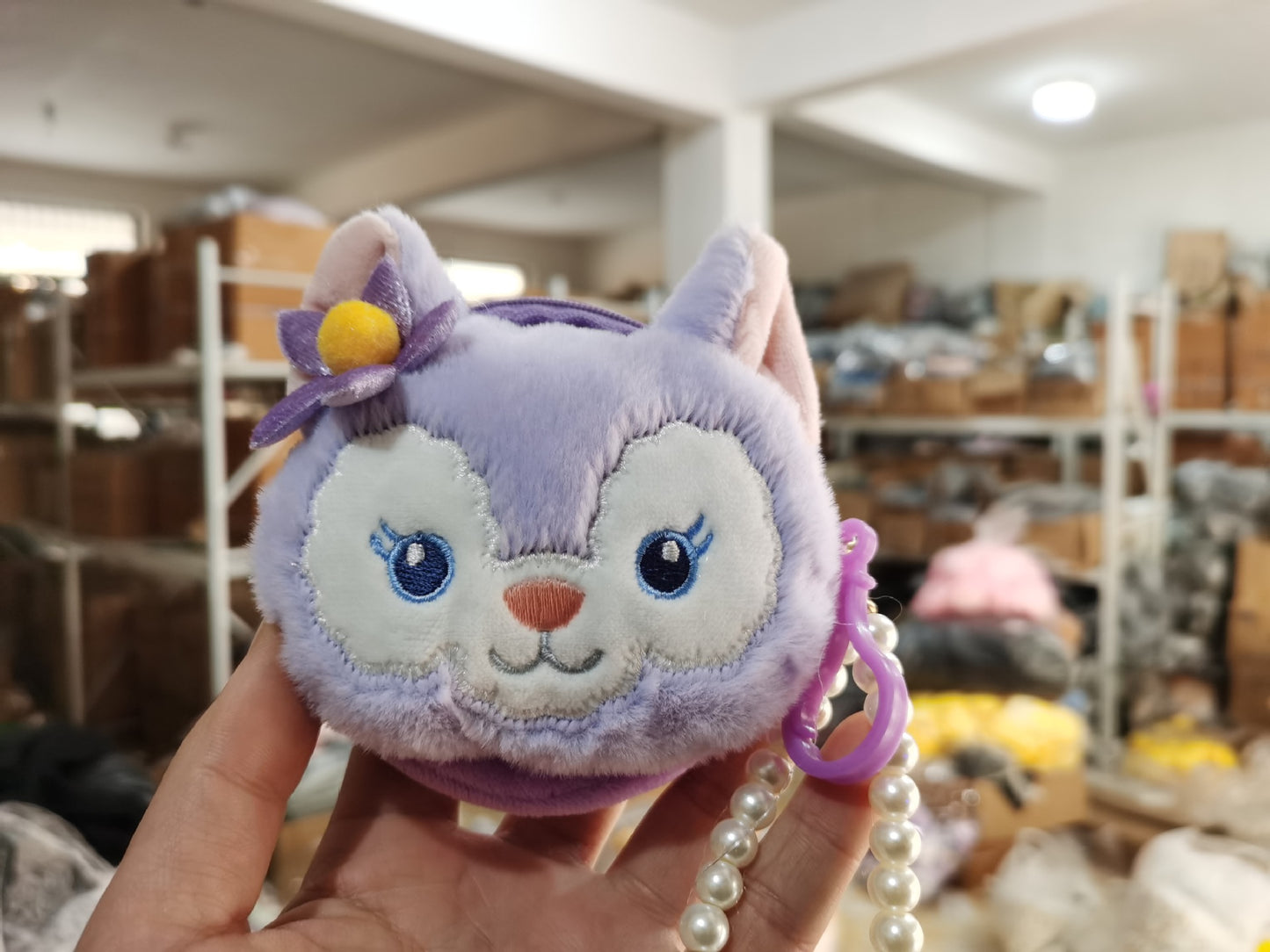 Children's Pendant Plush Creative Mini Clow Storage Coin Purses