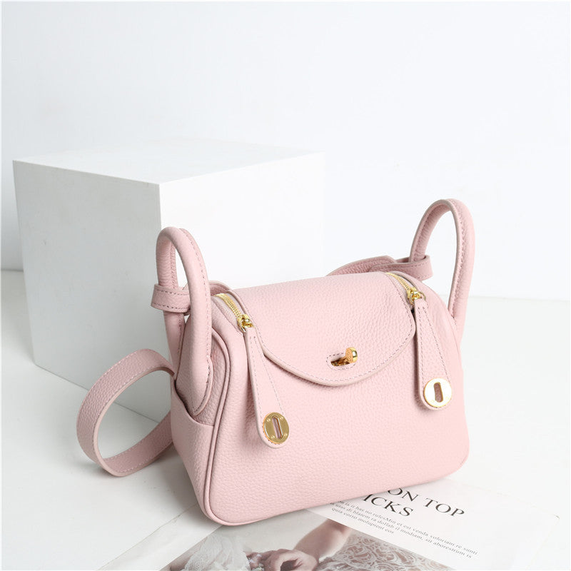 Women's First Layer Cowhide Lindi Leather Retro Handbags
