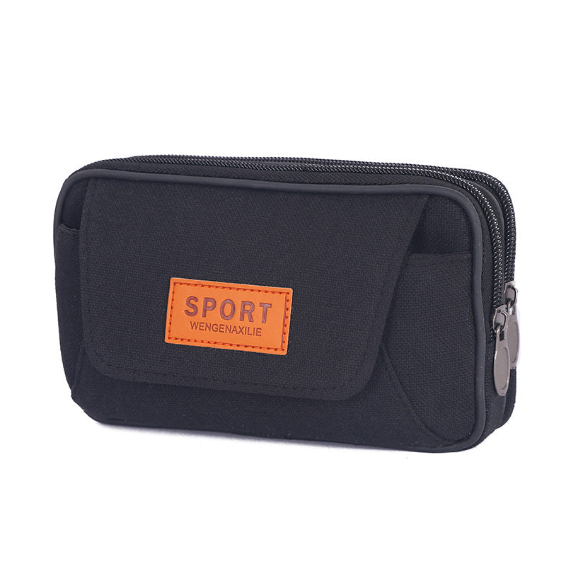 Men's Canvas Mobile For Multifunctional Work Men's Waist Packs