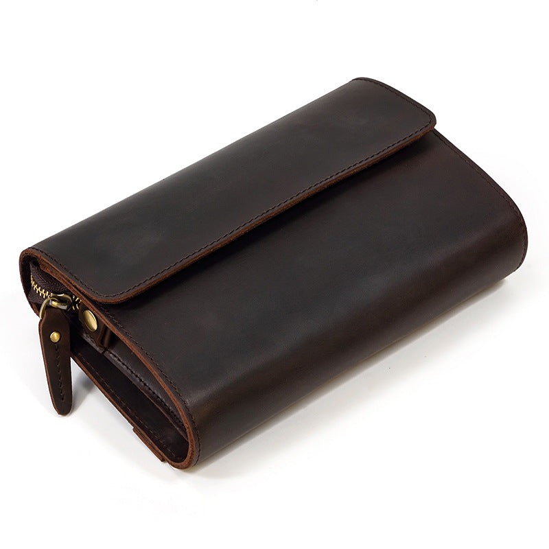 Large Capacity Vintage First Layer Cowhide Men's Wallet