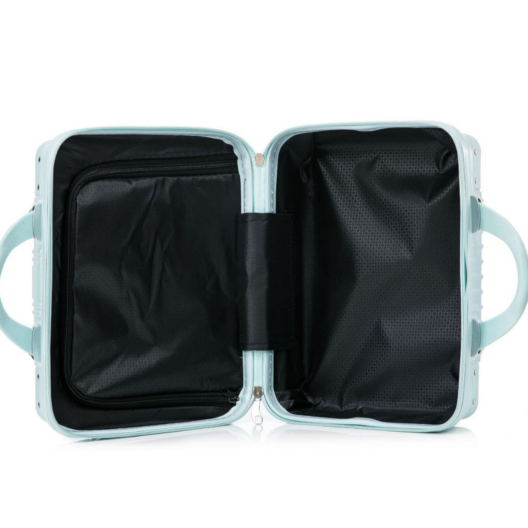 Inch Storage Mini Boarding Retro Blue Makeup Bag