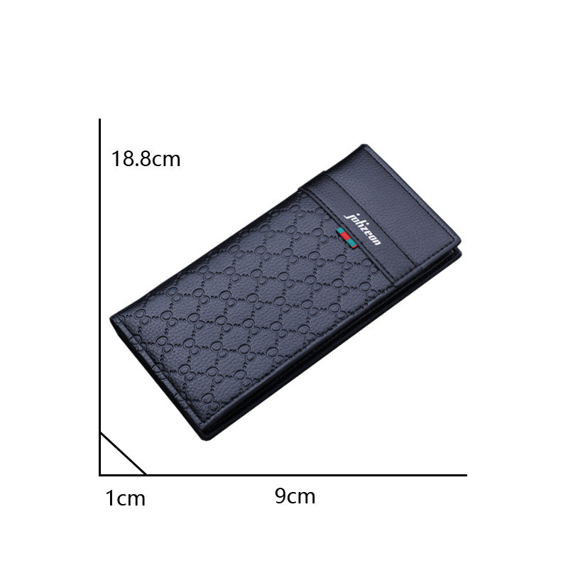 Men's Slouchy Long Multiple Slots Thin Men's Wallets