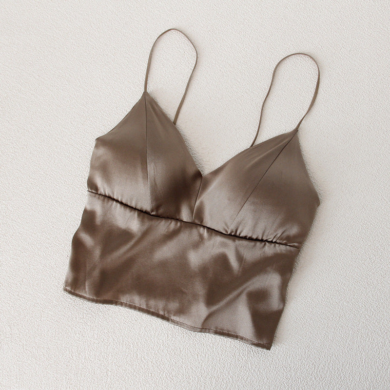 Women's Beauty Back Vest Pad Strap Underwear Tanks Camis