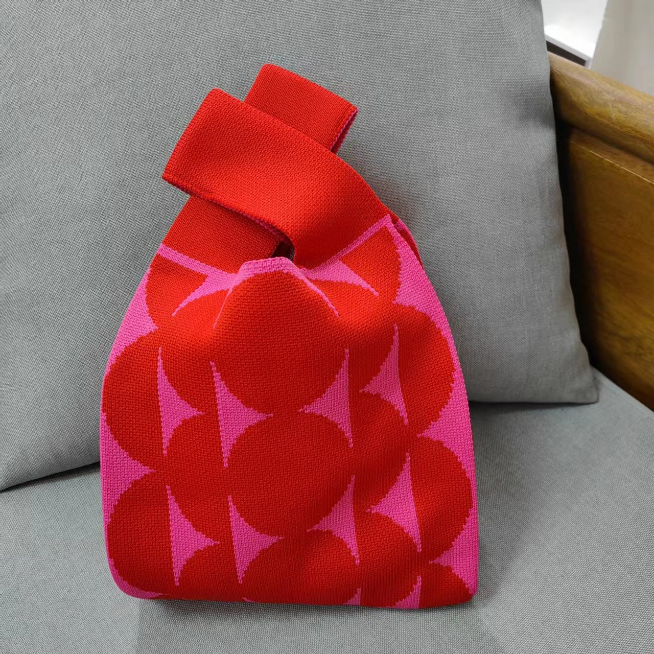 Knitted Korean Style Woolen Yarn Fashion Simple Handbags