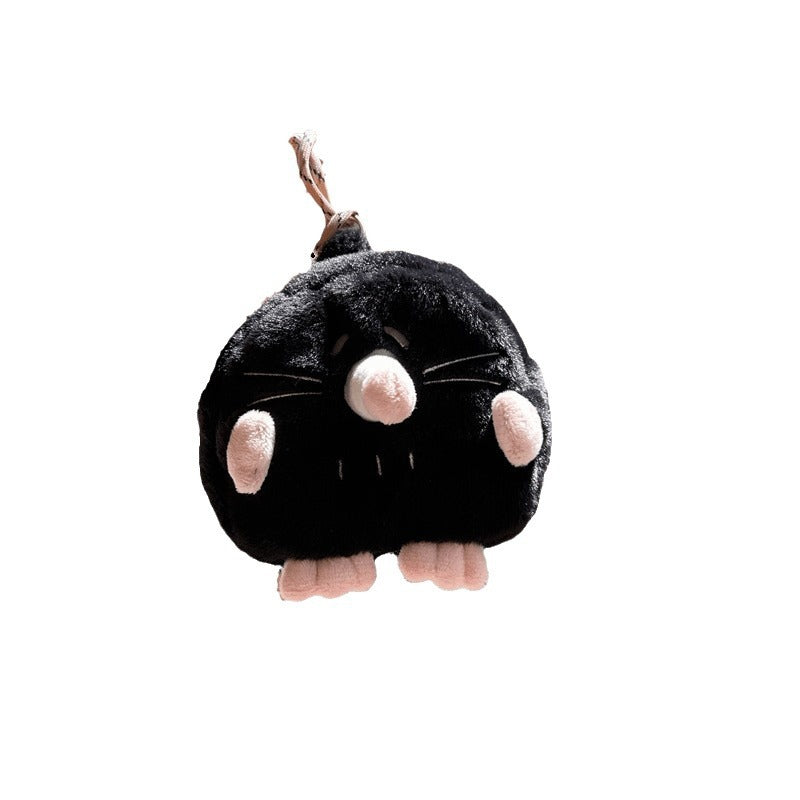 Mole Disk Couple Birthday Gift Plush Women's Messenger Bag
