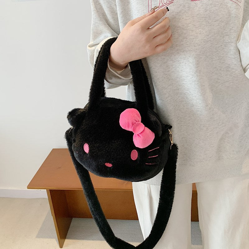 Crane Machines Gift Cartoon Cute Hello Kitty Toy Stitch Plush Women's Messenger Bag