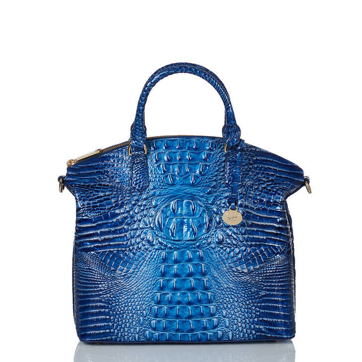 Women's Portable Retro Crocodile Pattern Brahmin Crossbody Bags