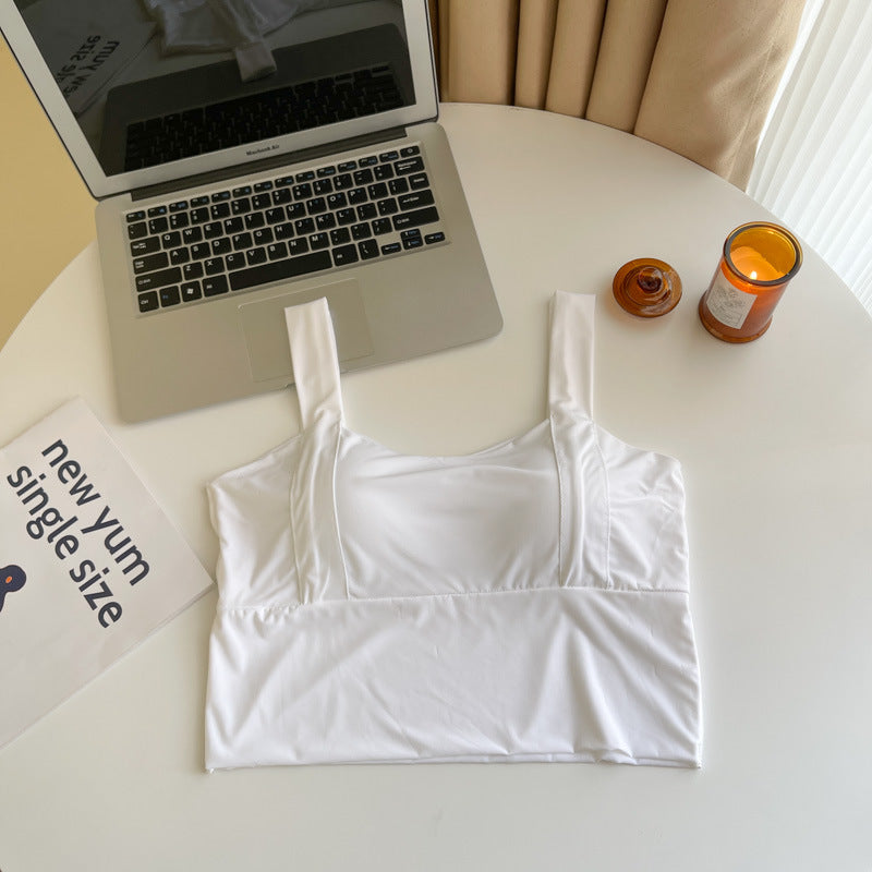Women's Silk Back Shaping Underwear Tube Top Tanks Camis