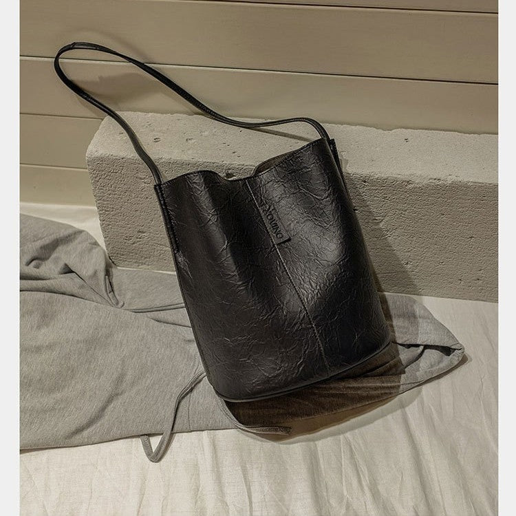 Women's Pleated Shopping Korean Style Customization Shoulder Bags