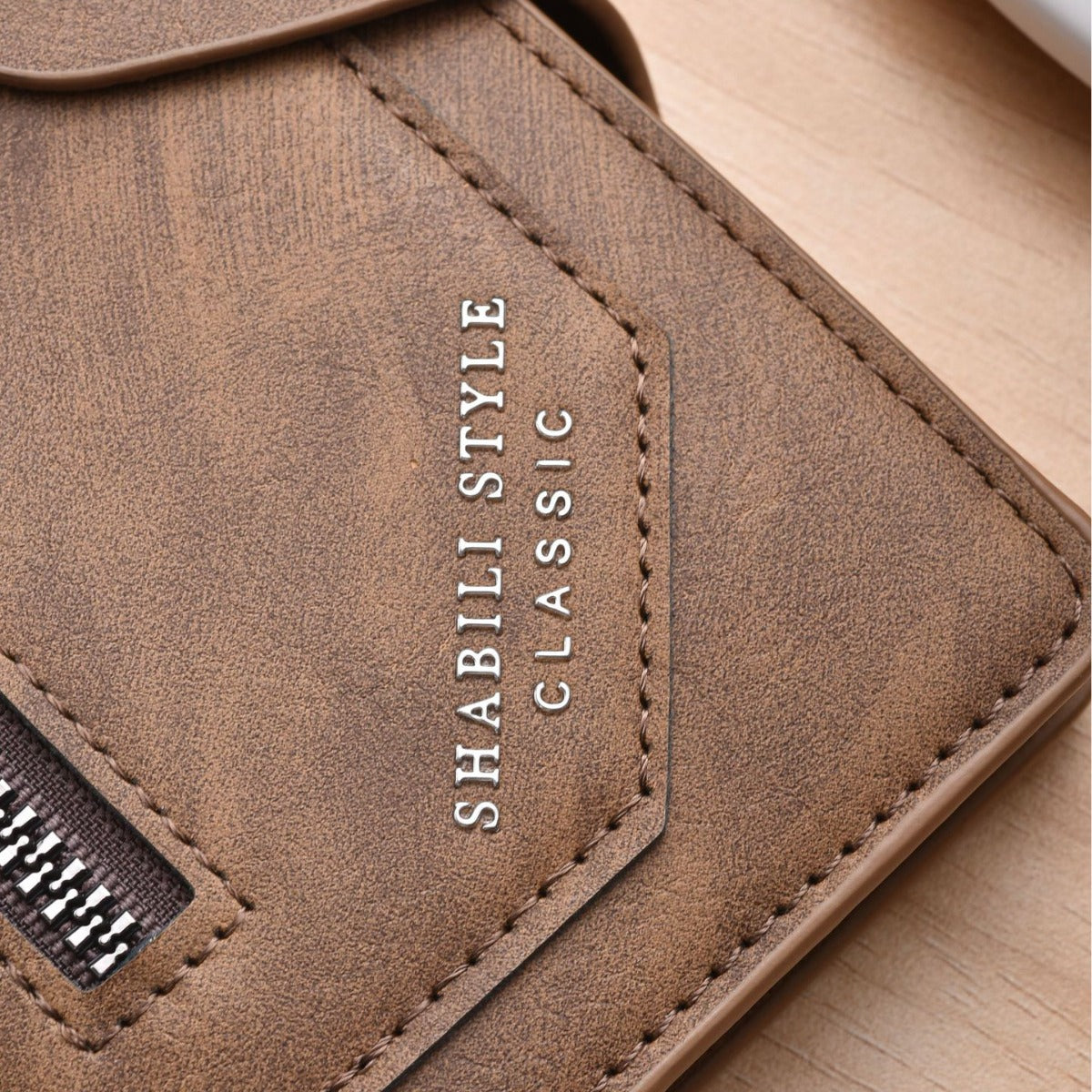 Men's Long Zipper Retro Clutch Large Capacity Card Holder