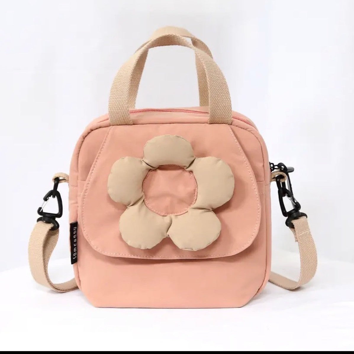 Tricolor Patch Large Flower Spring High Quality Women's Messenger Bag