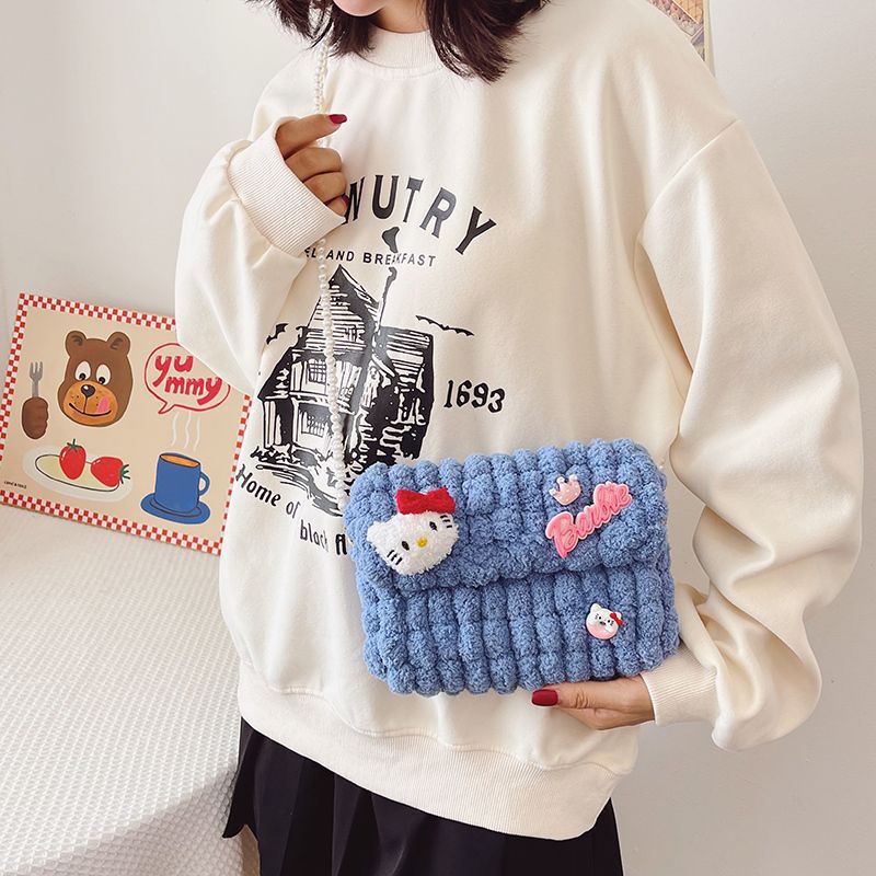 Women's Hello Kitty Homemade Material Gifts For Women's Messenger Bag