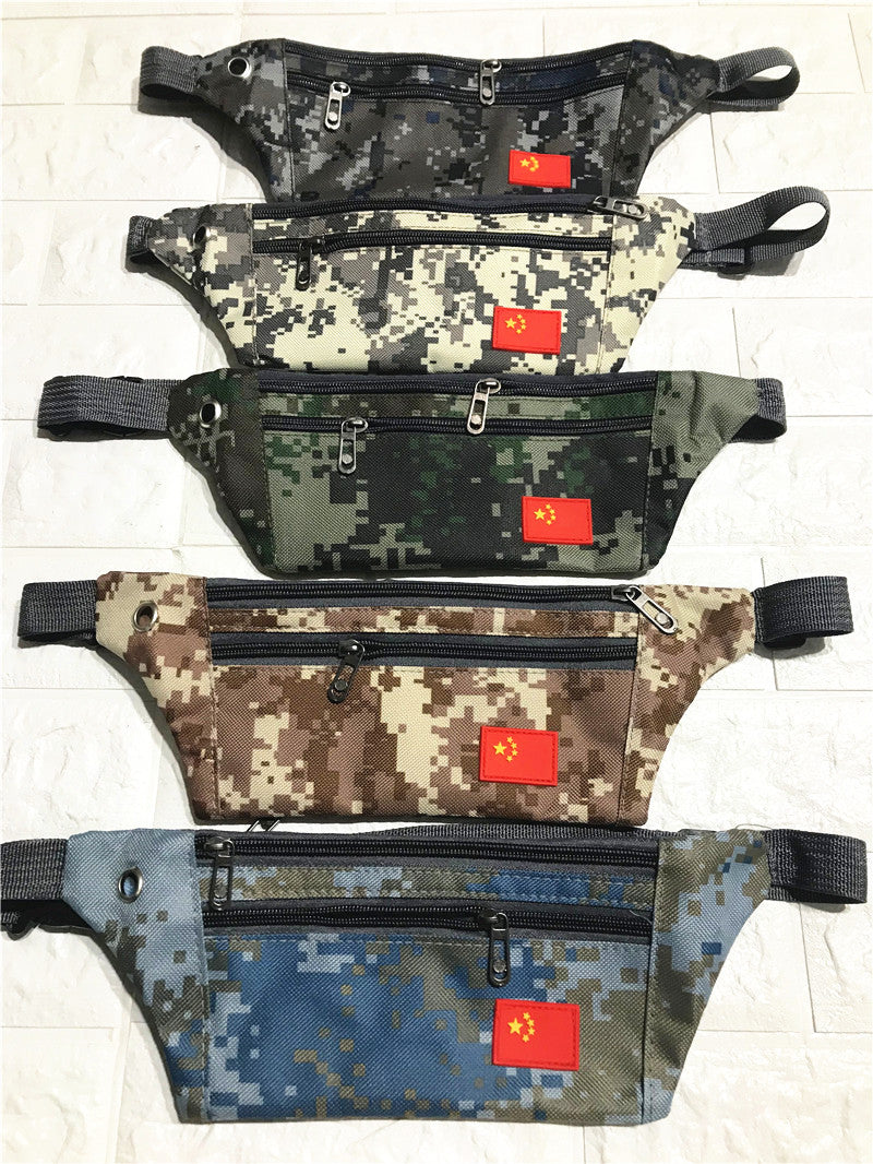 Camouflage Personal Portable Solid Color Mobile Men's Waist Packs