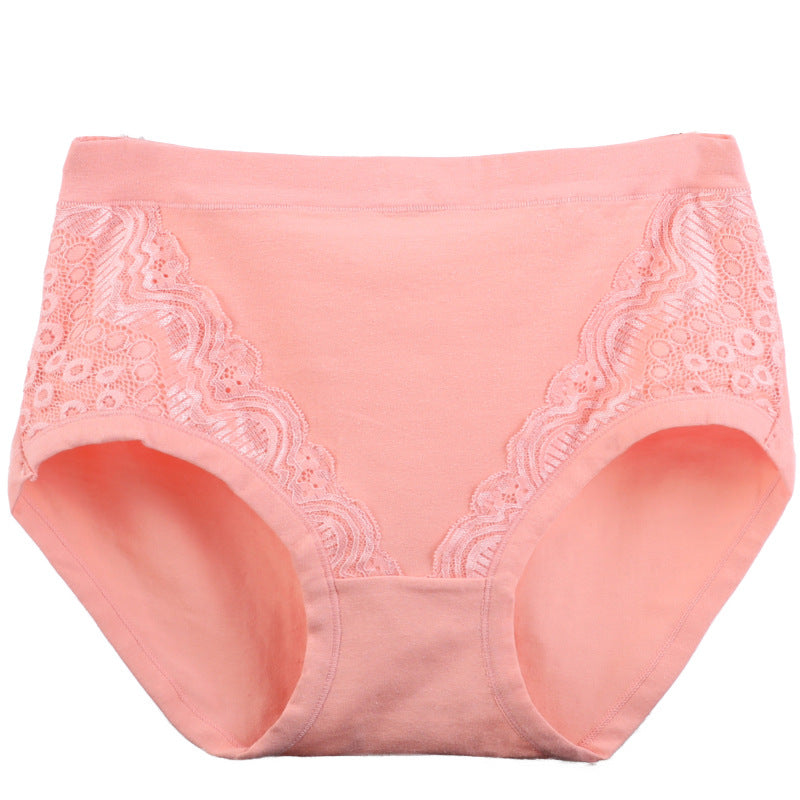 Women's Fat Comfortable Lace Mother Triangle Shorts Panties