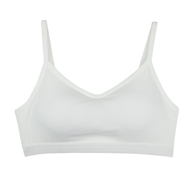 Women's Summer Pure Cotton Breathable Beauty Back Short Tanks Camis