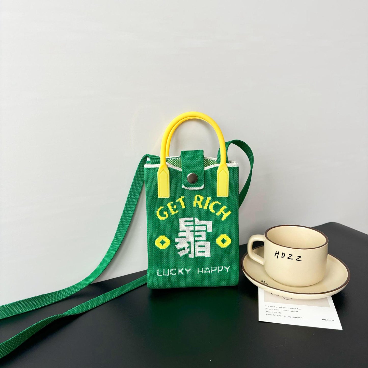 Festival Knitted Mobile Blessing Series Personalized Crossbody Bags