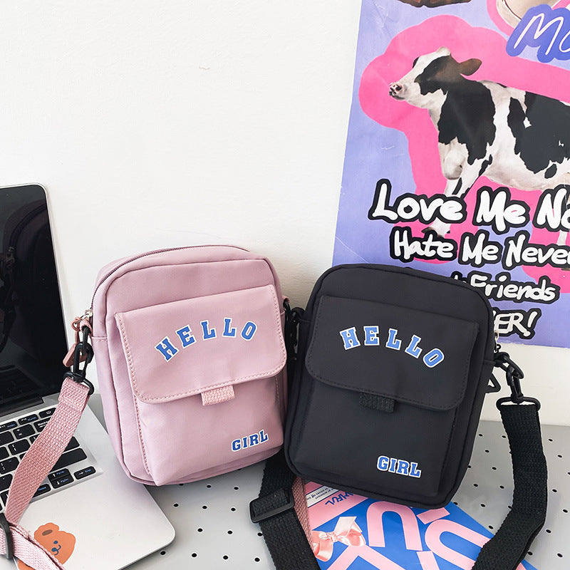 Korean Style Versatile Cute Contrast Color Crossbody Bags