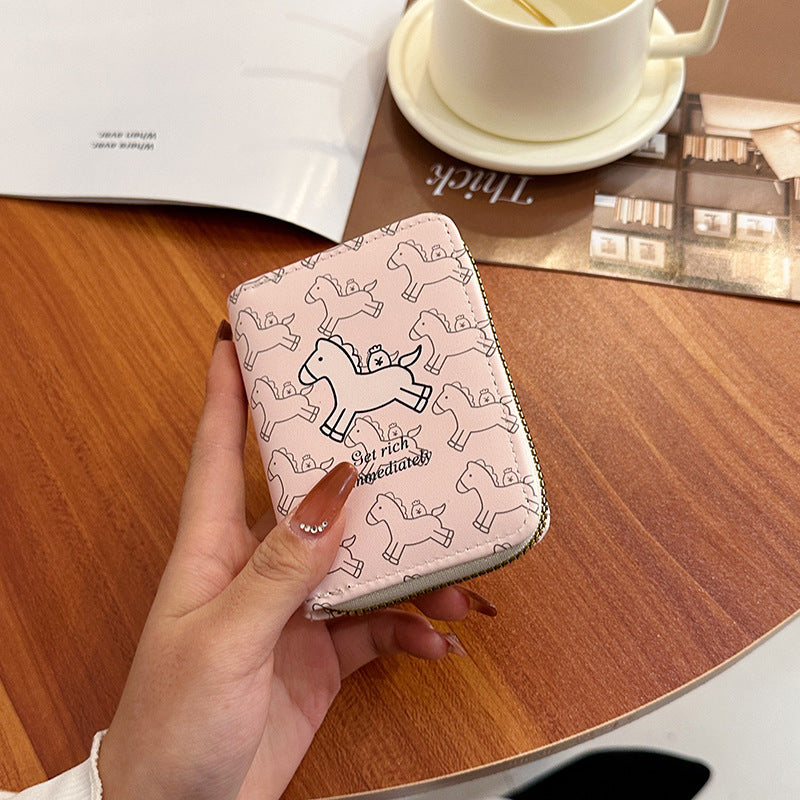 Glamorous Women's Storage Position Sets Clamp Card Holder