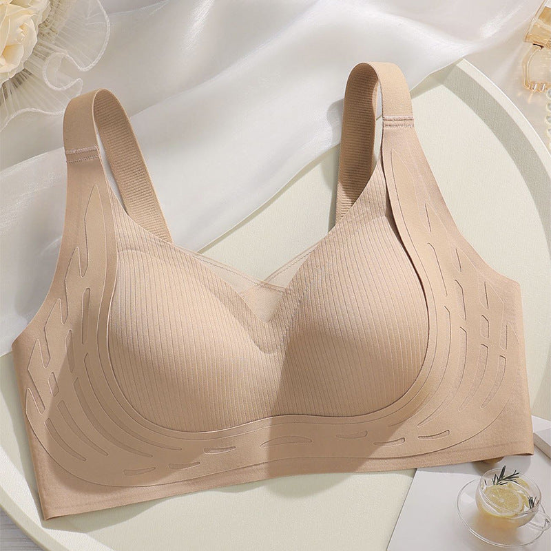 Women's Underwear Thin Big Breast Concealing Soft Support Adjustment Everyday Bras