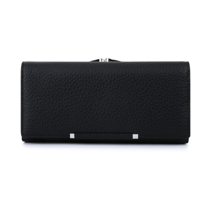 Women's Clutch Lychee Pattern Magnetic Snap Ladies Wallet