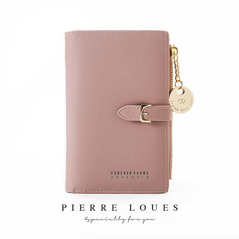 Women's Beautiful Short Chic Zipper Multifunctional Ladies Wallets