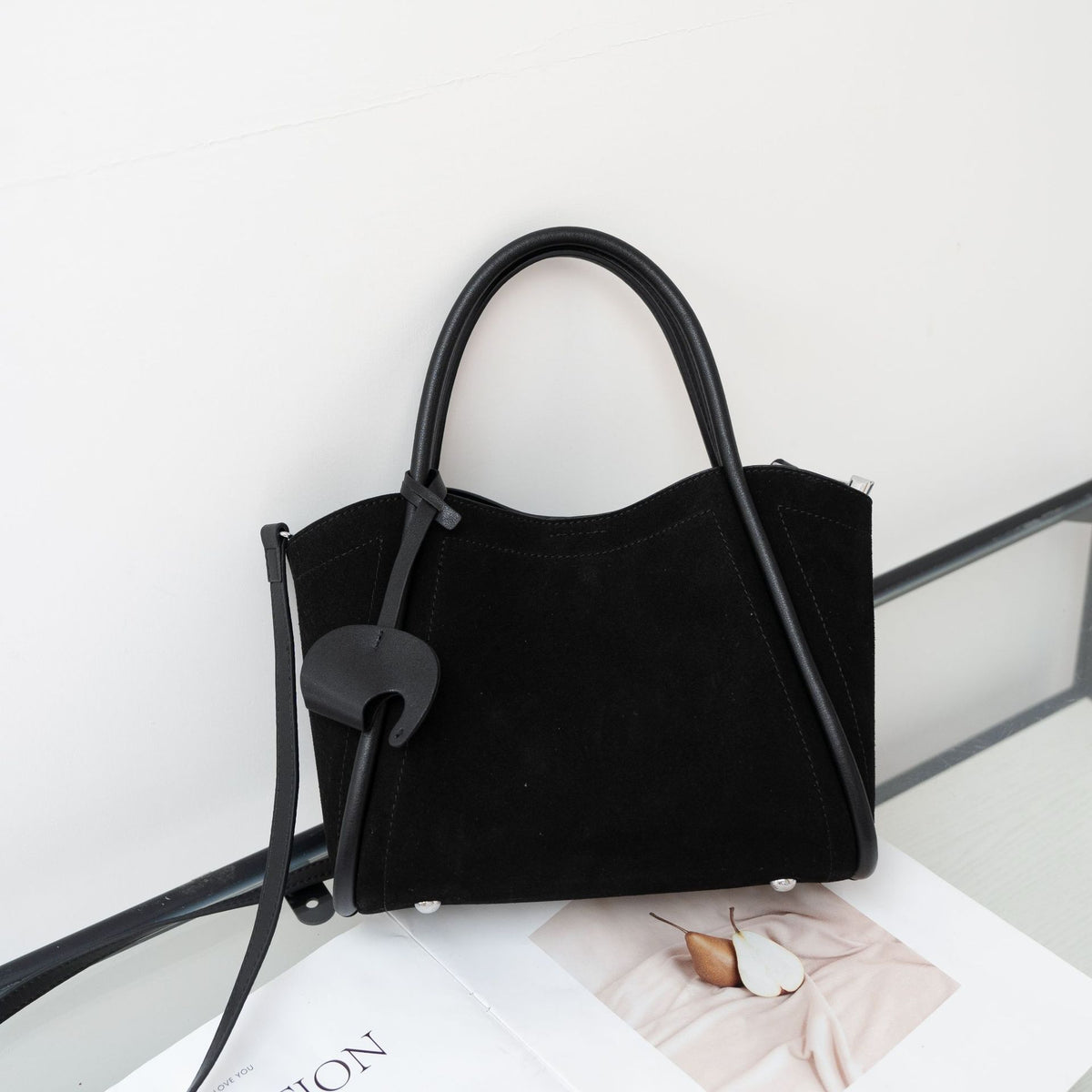 Frosted Cowhide Lady's Elegant Portable Commuter Fashion Women's Shoulder Bag