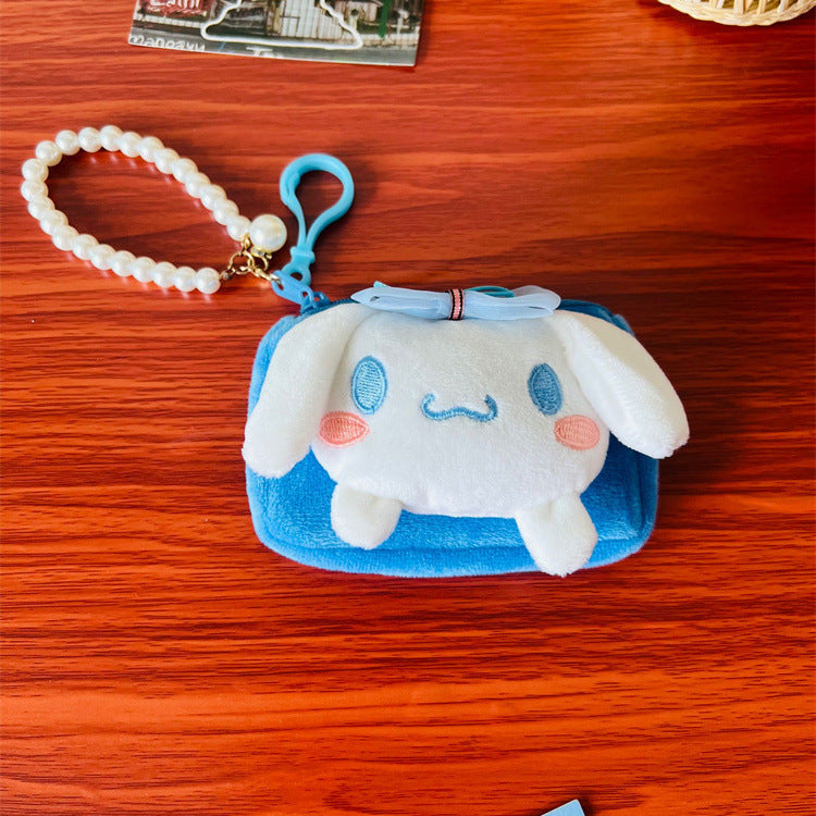 Unique Creative Cartoon Plush Pendant Certificate Purses