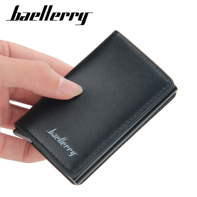 Women's & Men's & Neutral Metal Aluminum Automatic Pop-up Card Holder