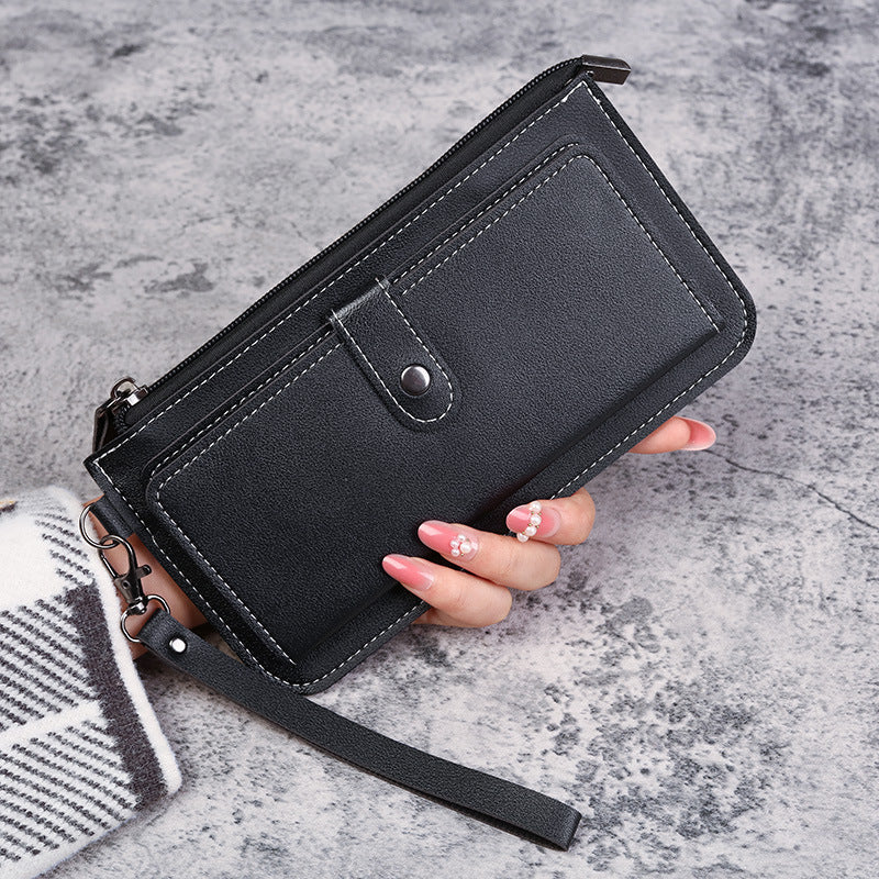 Women's Long Multifunctional Zipper Multiple Slots Clutch Ladies Wallets