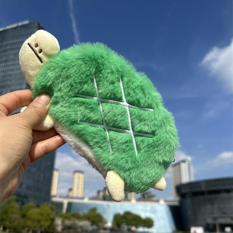 Cute Turtle Funny Expression Series Plush Doll Cushion Pencil Halter Ladies Wallet