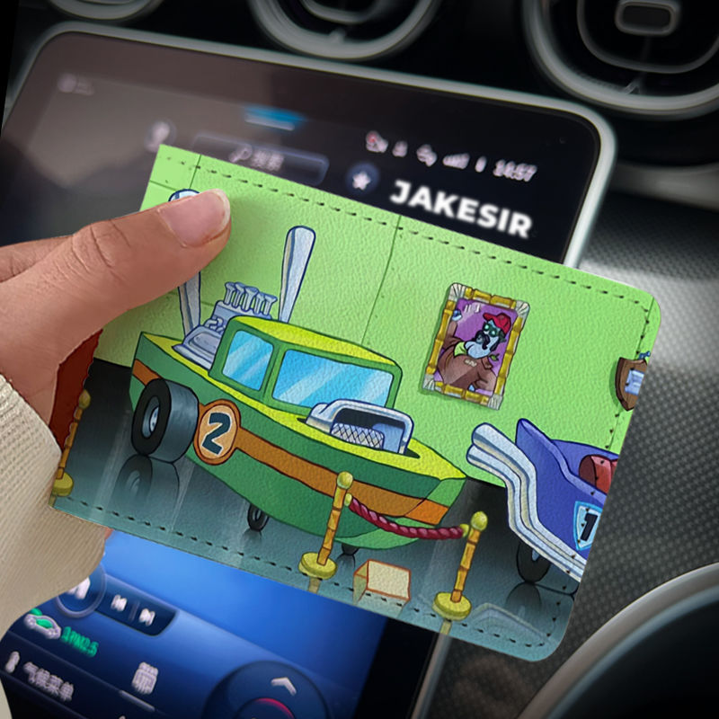 Octopus Funny Driving License Protective Cover Card Holder