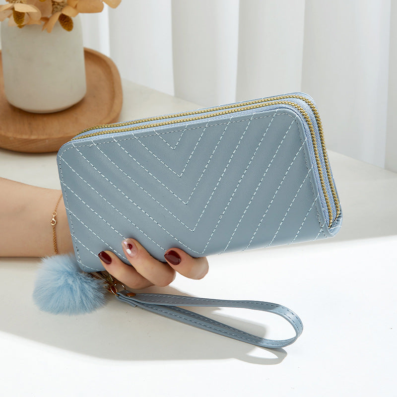 New Women's Stylish Good Texture Plush Ladies Wallet