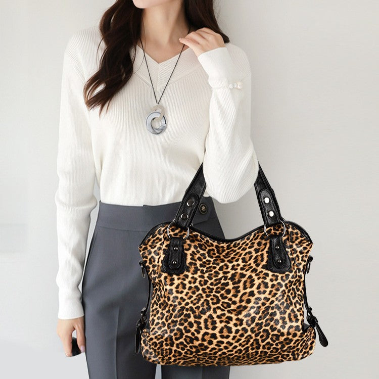 Print Large Capacity Versatile Portable Leisure Women's Shoulder Bag