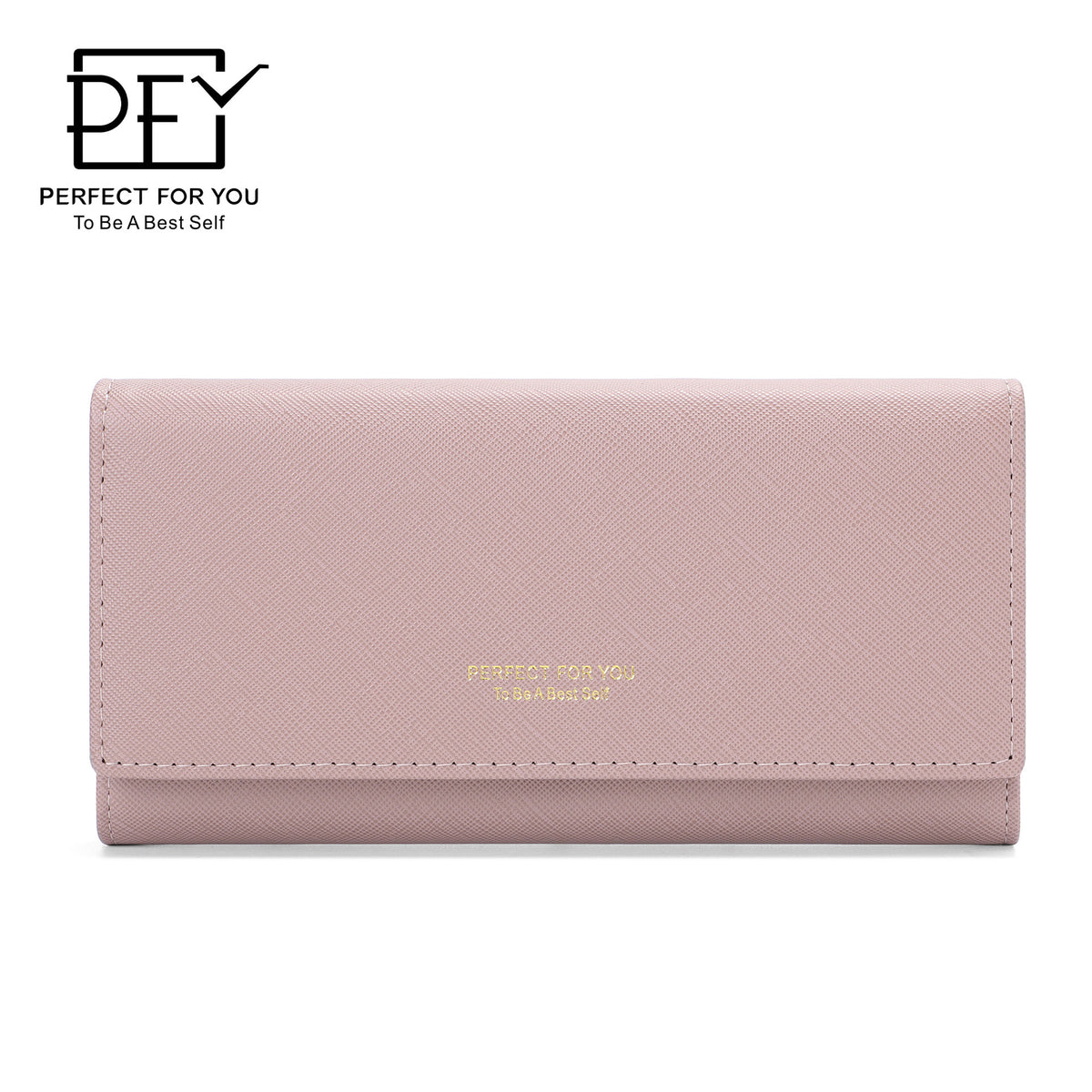 Women's Korean Cross Pattern Multiple Slots Long Ladies Wallet